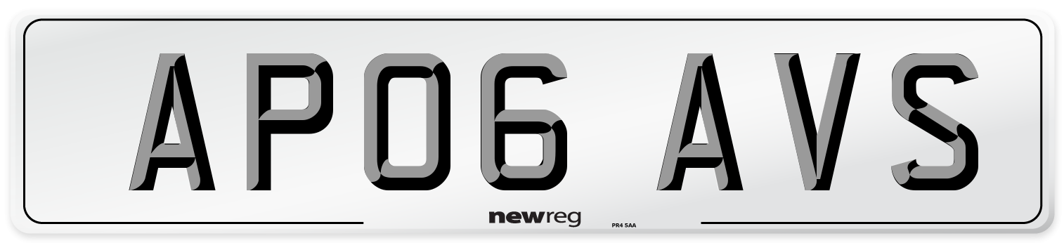 AP06 AVS Number Plate from New Reg